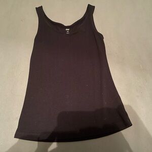 A xs black dip tank top